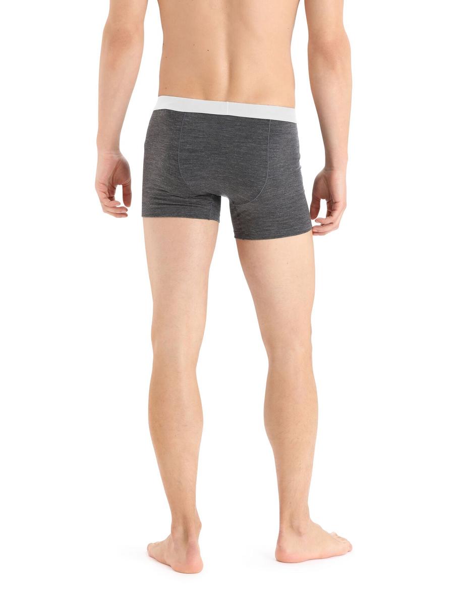 Monsoon Heather Icebreaker Cool-Lite™ Merino Anatomica Boxers Men's Underwear | AU 1319VRWD